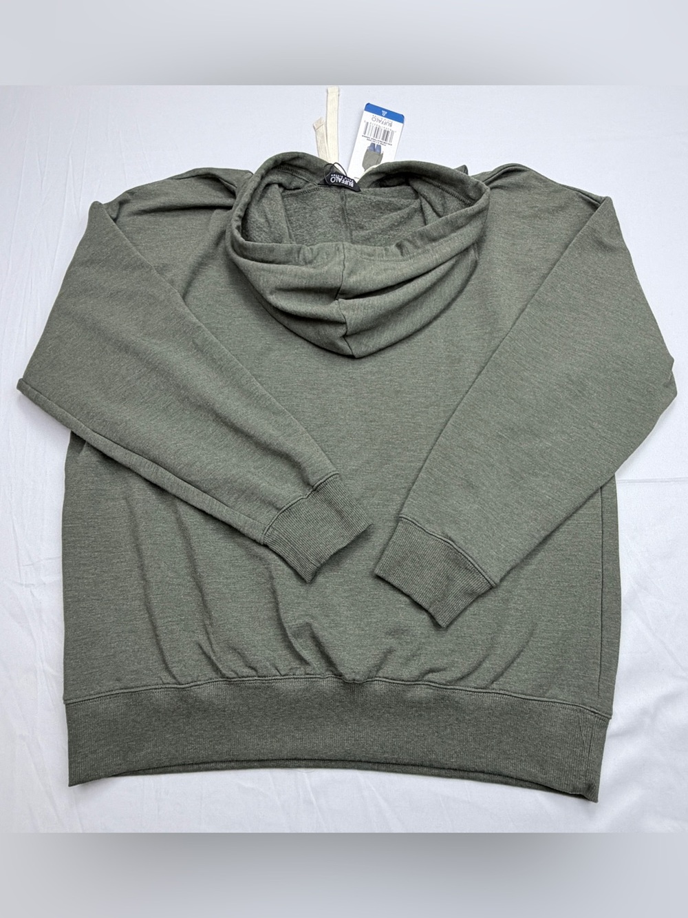Buffalo David Bitton Olive Lightweight Hoodie - Picture 2 of 10